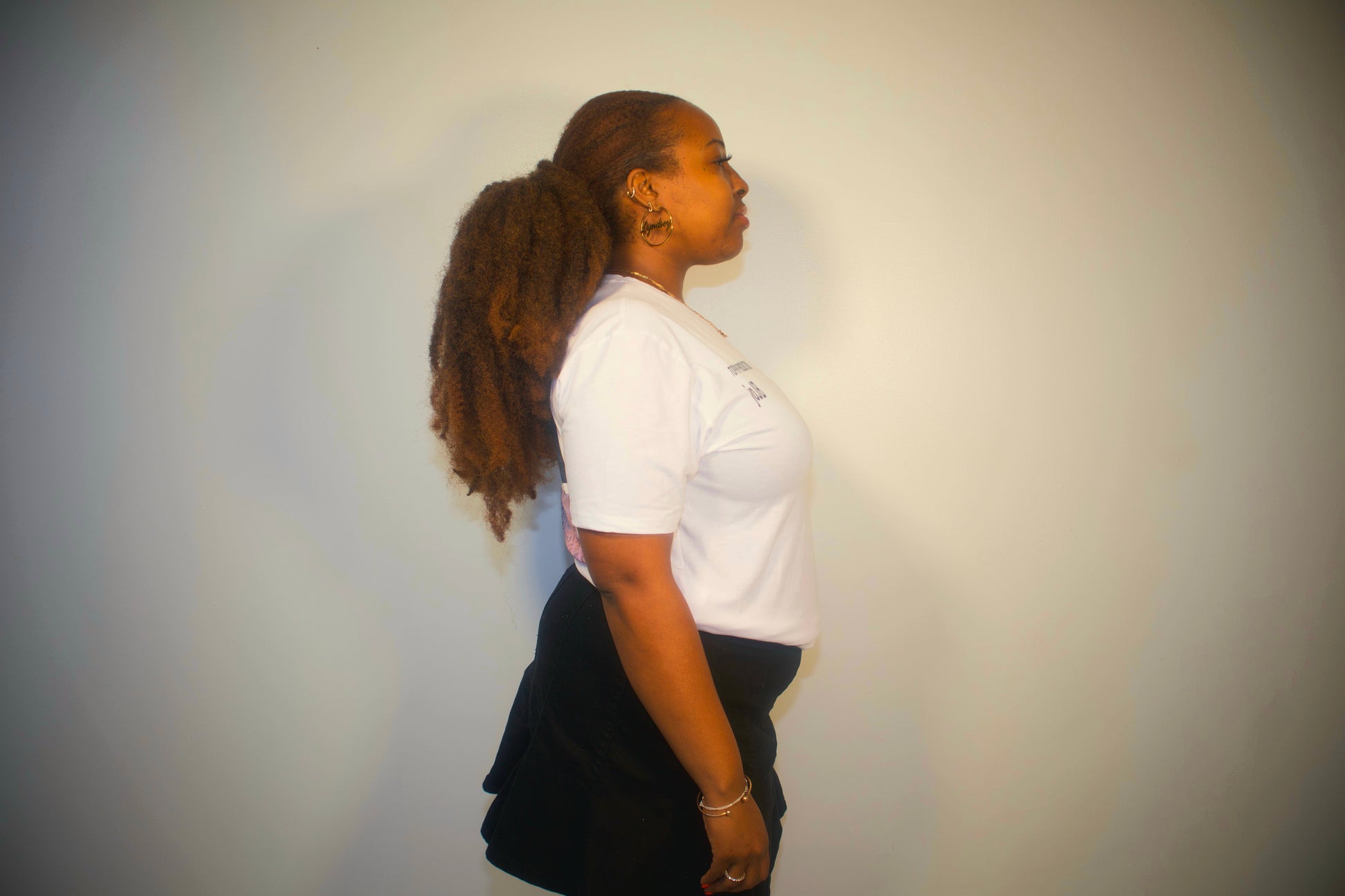 Model is wearing a Large